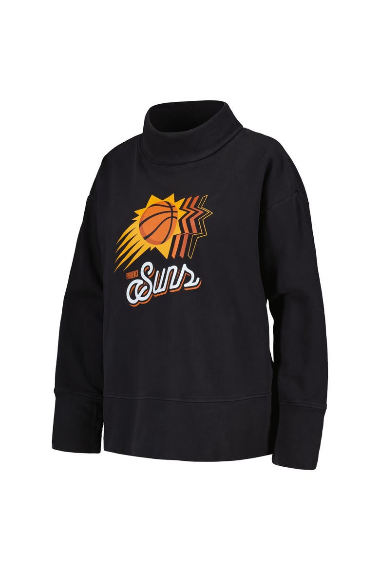 Women's Levelwear Black Phoenix Suns Sunset Pullover Sweatshirt, Alternate, color, Black