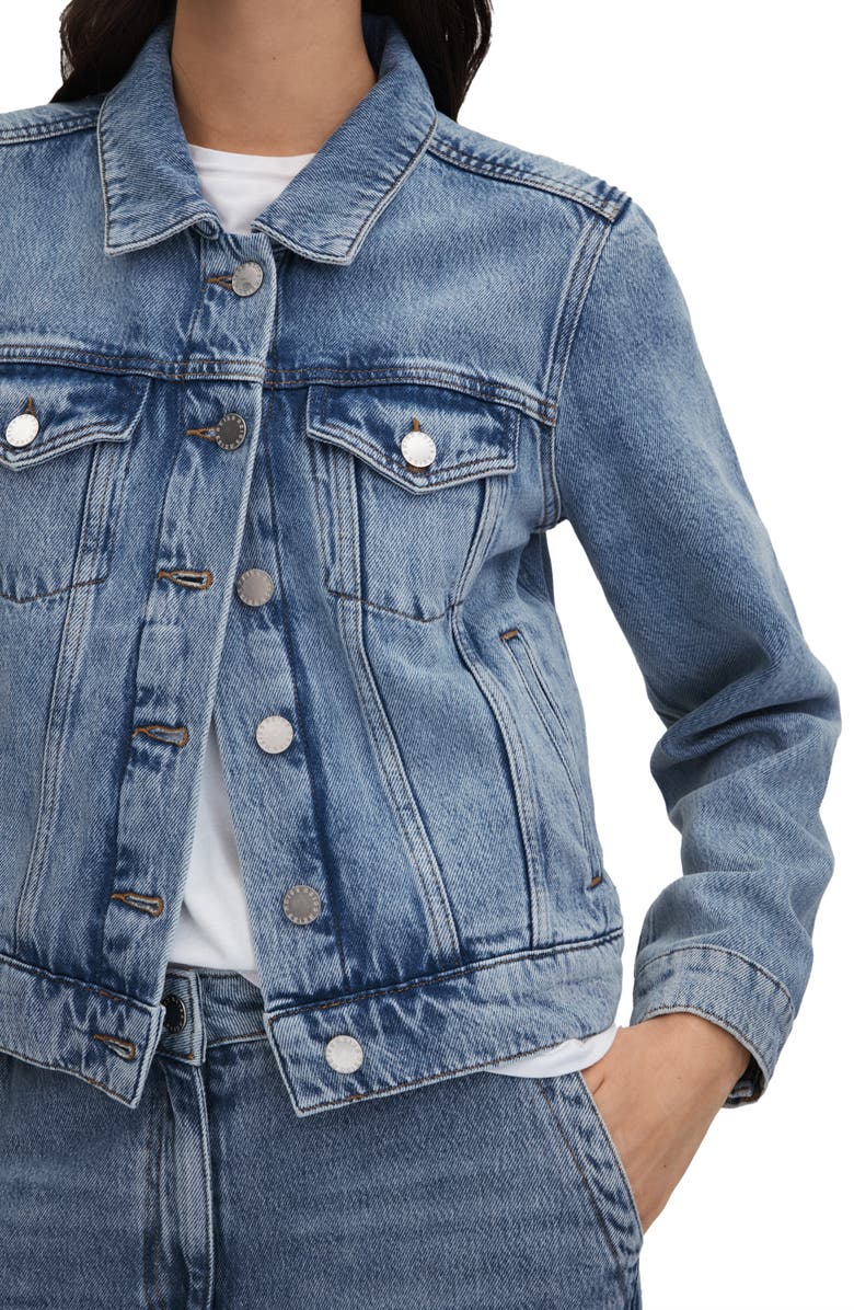 Reiss Ellen Denim Jacket, Alternate, color, 