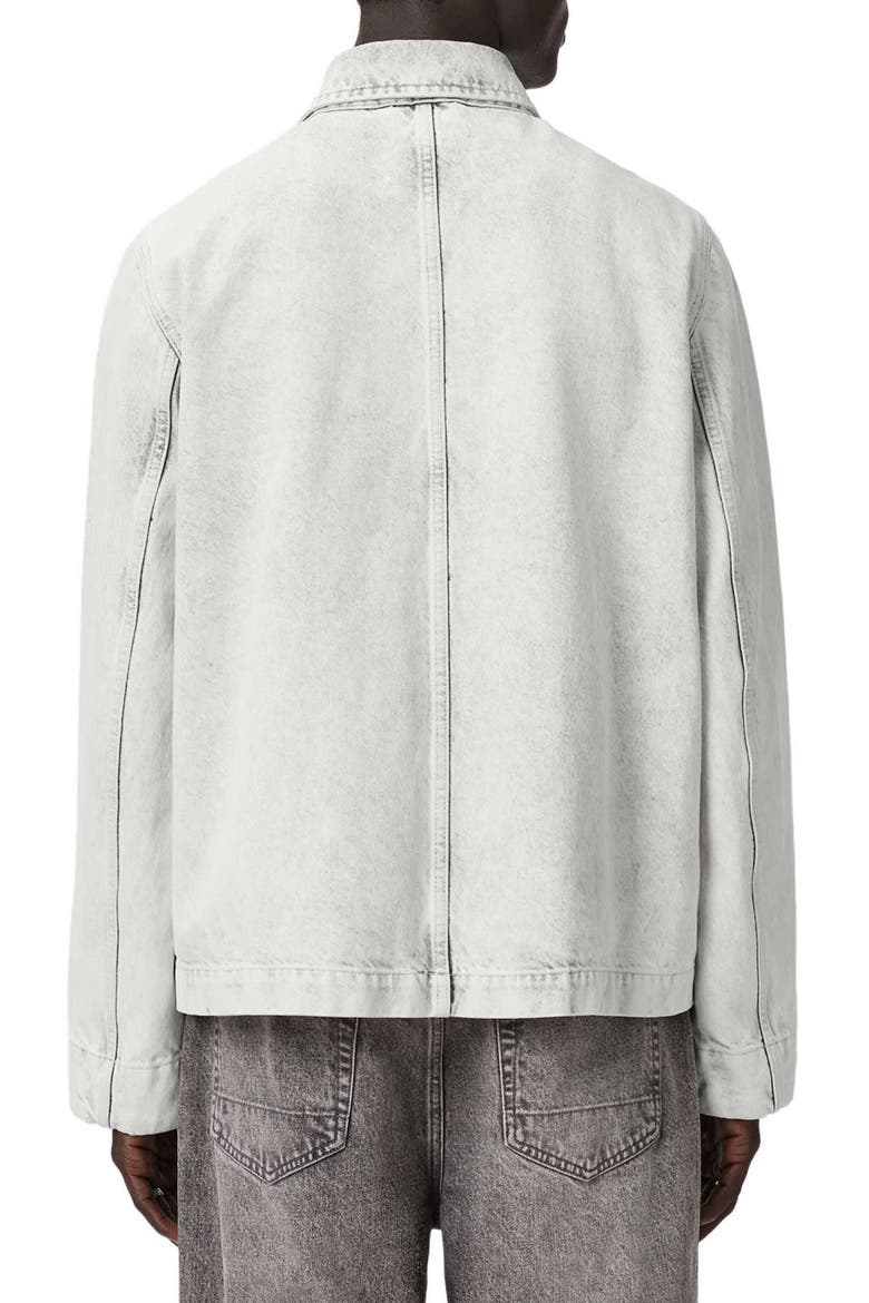 Denim Shacket, Alternate, color, BLEACHED GREY