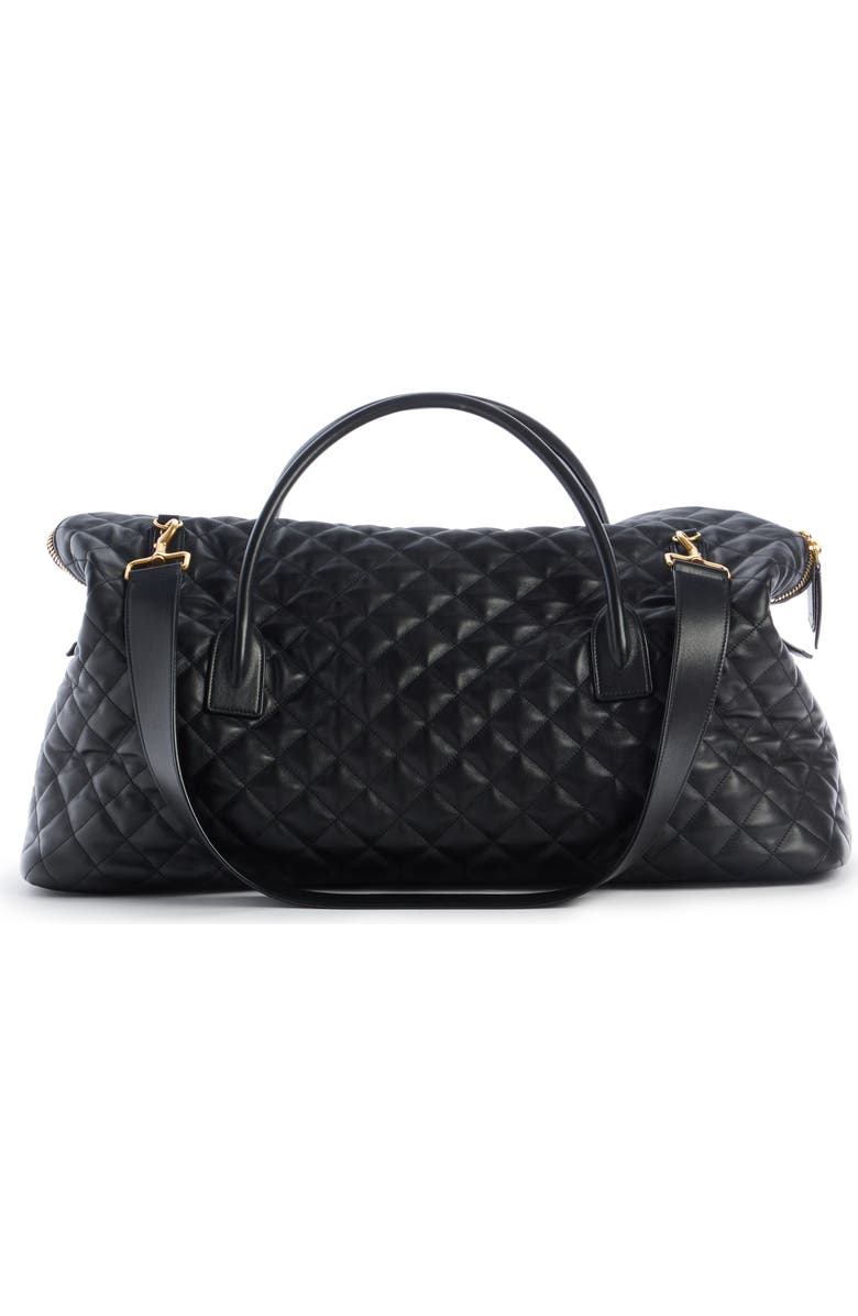 Saint Laurent Es Quilted Leather Duffle Bag, Alternate, color,