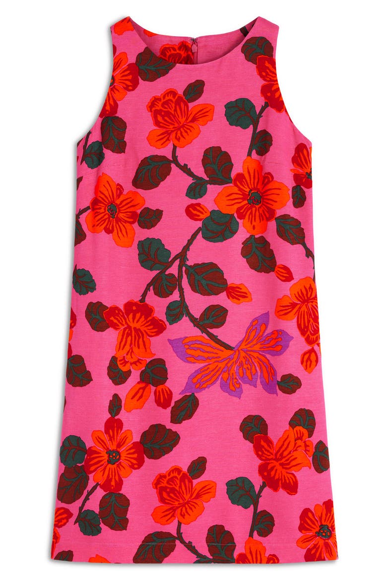 Floral Sleeveless Shift Dress, Alternate, color, PINK FLORAL