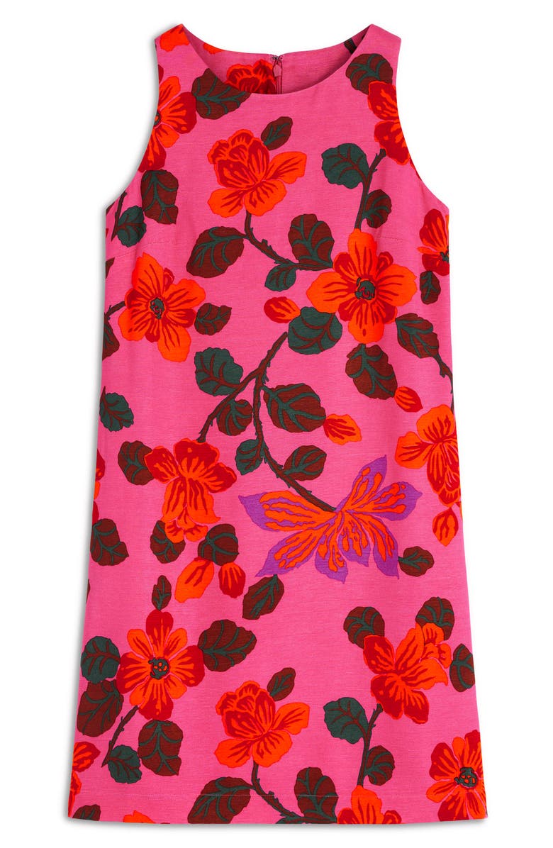 Boden Floral Sleeveless Shift Dress, Alternate, color, Pink Floral
