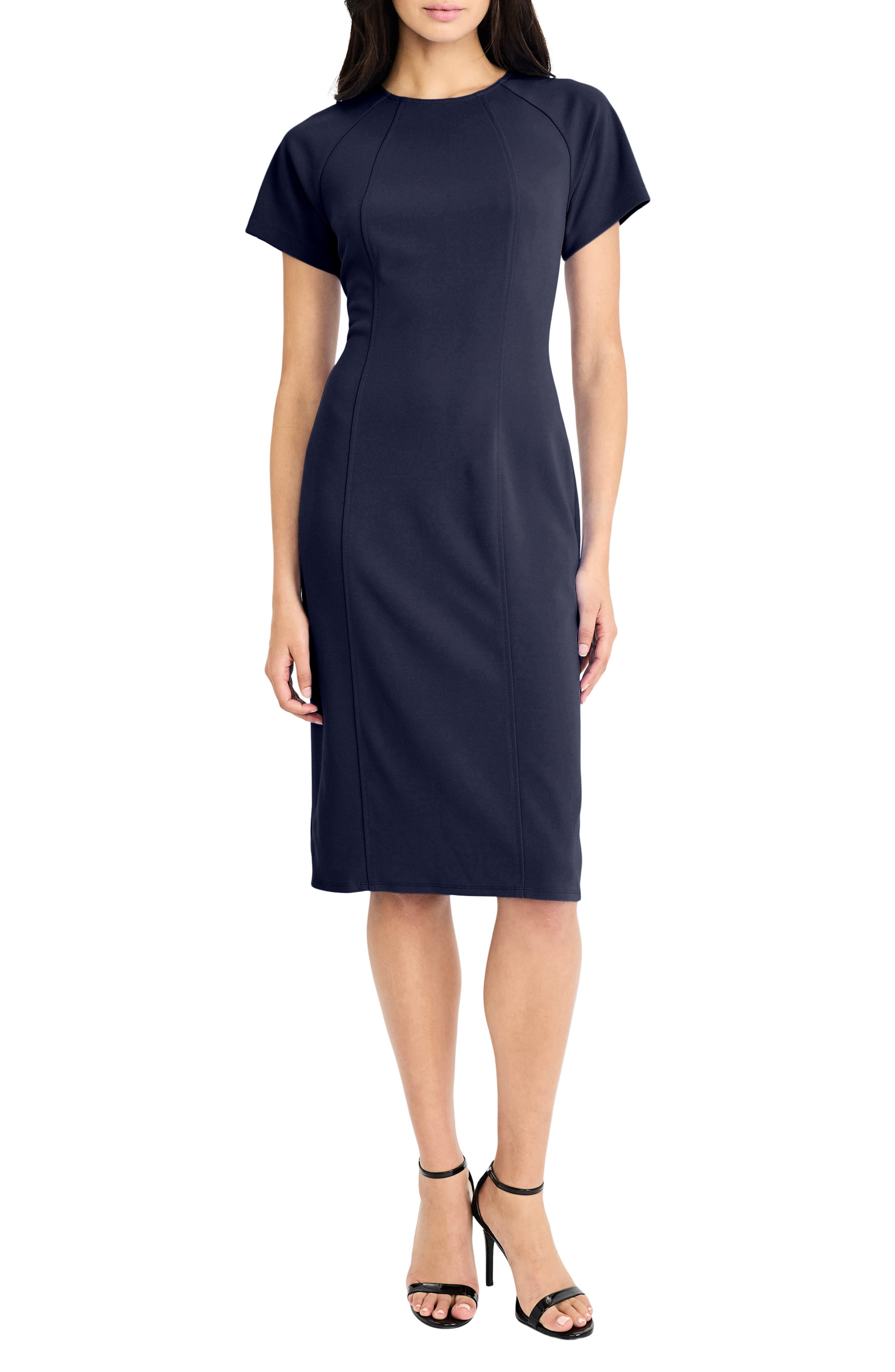 Maggy London Short Sleeve Sheath Dress
