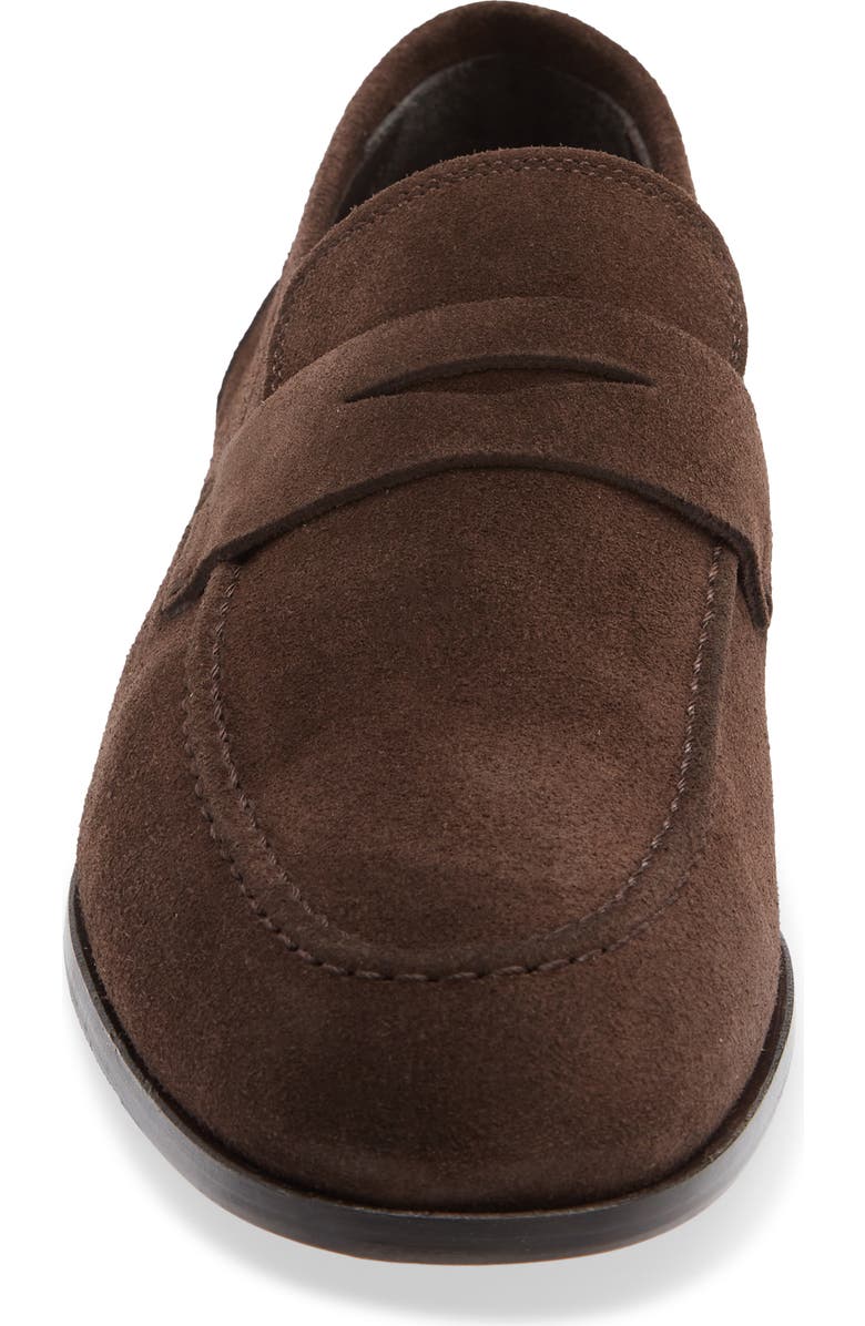 TO BOOT NEW YORK Patrick Suede Penny Loafer, Alternate, color, Maestro Caffe