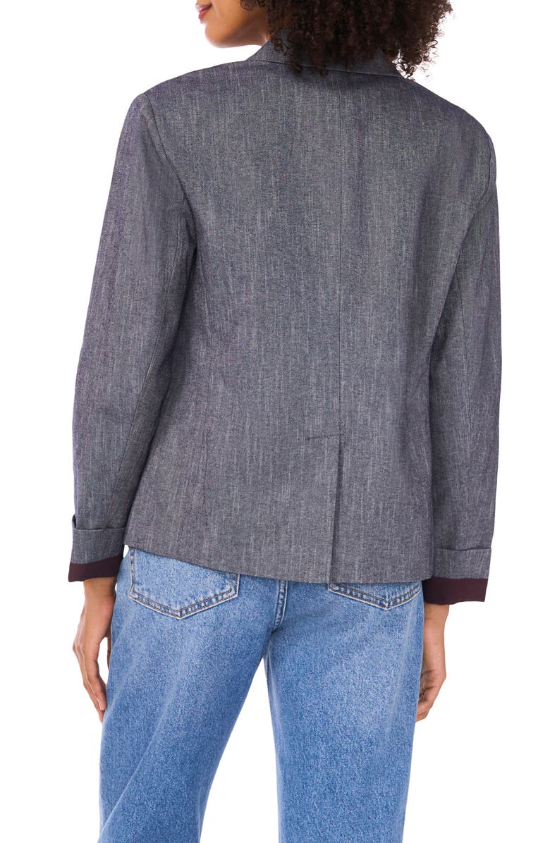 Halogen<sup>®</sup> Two Button Cotton Blazer, Alternate, color, After Midnight