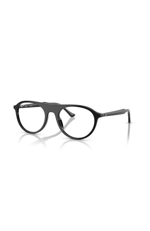 Ray Ban Ray-ban 51mm Square Optical Glasses In Black
