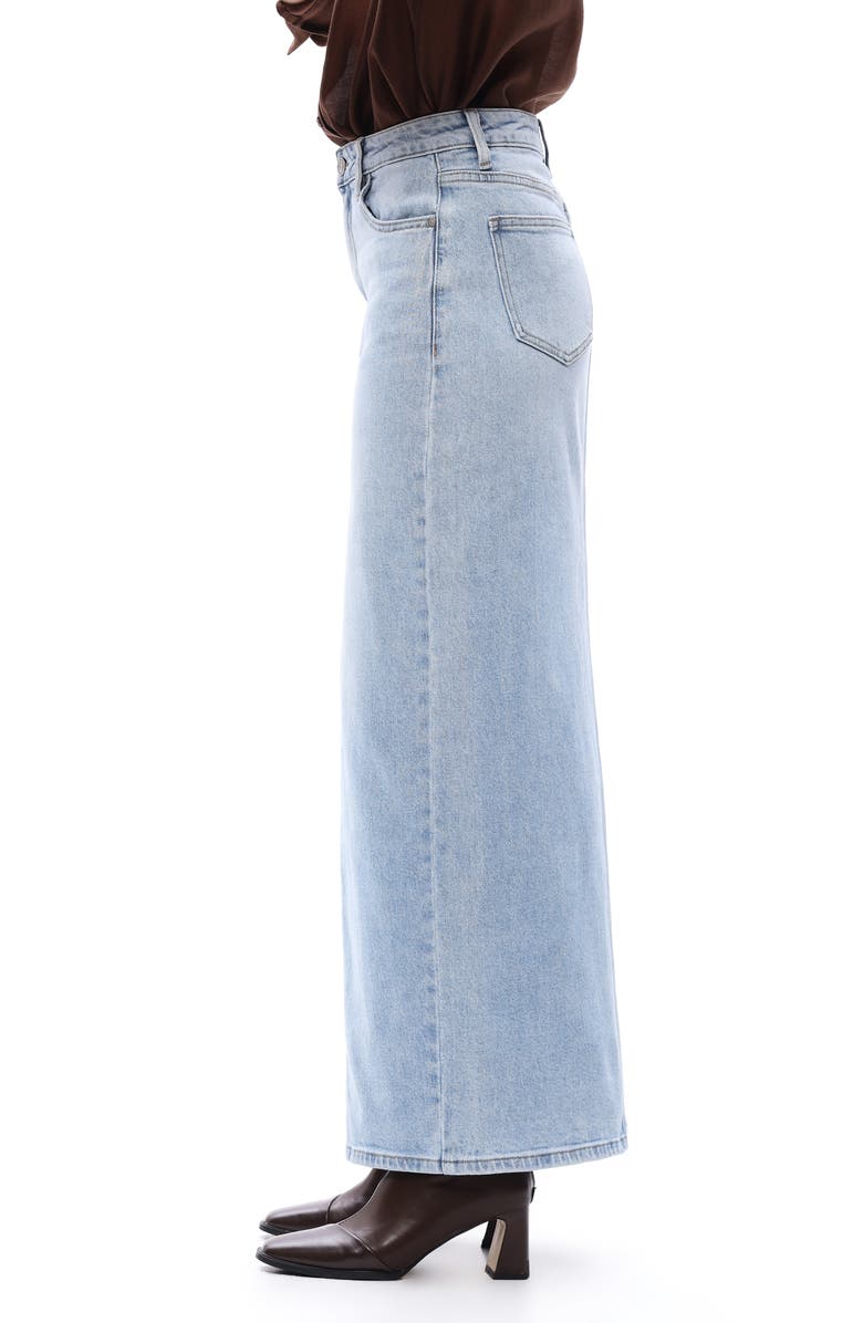 Bayeas Stretch Denim Maxi Skirt, Alternate, color,