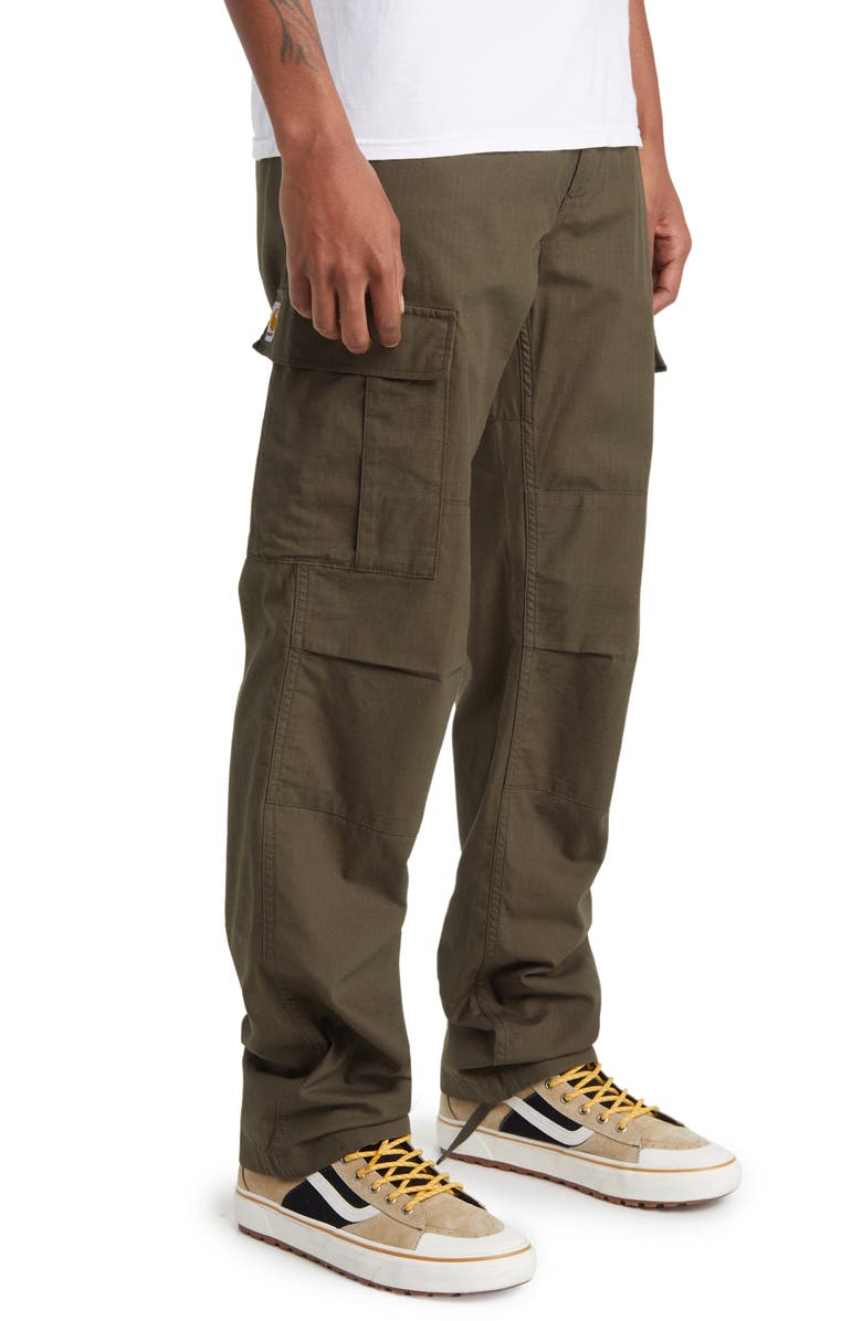 Carhartt Work In Progress Aviation Ripstop Cotton Cargo Pants, Alternate, color, Cypress