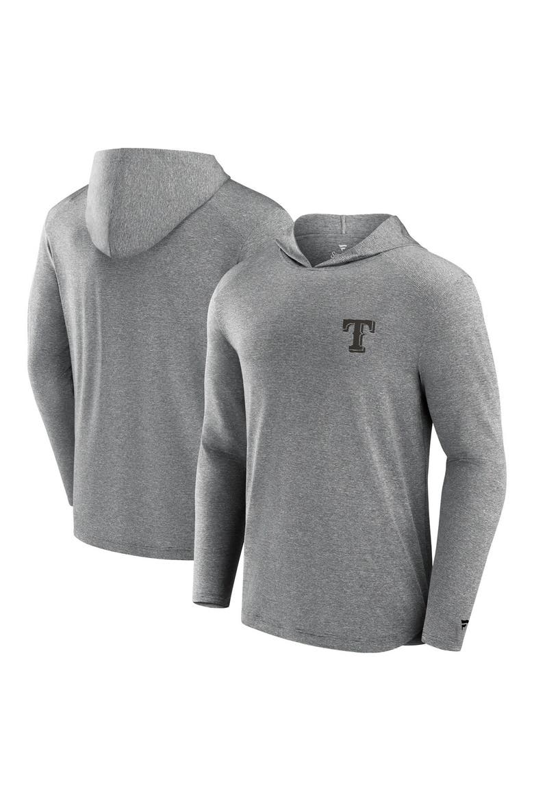 Men's Fanatics Signature Black Texas Rangers Front Office Tech Lightweight Hoodie T-Shirt, Main, color, Black
