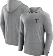 Fanatics Signature Men's Fanatics Signature Black Texas Rangers Front Office Tech Lightweight Hoodie T-Shirt
