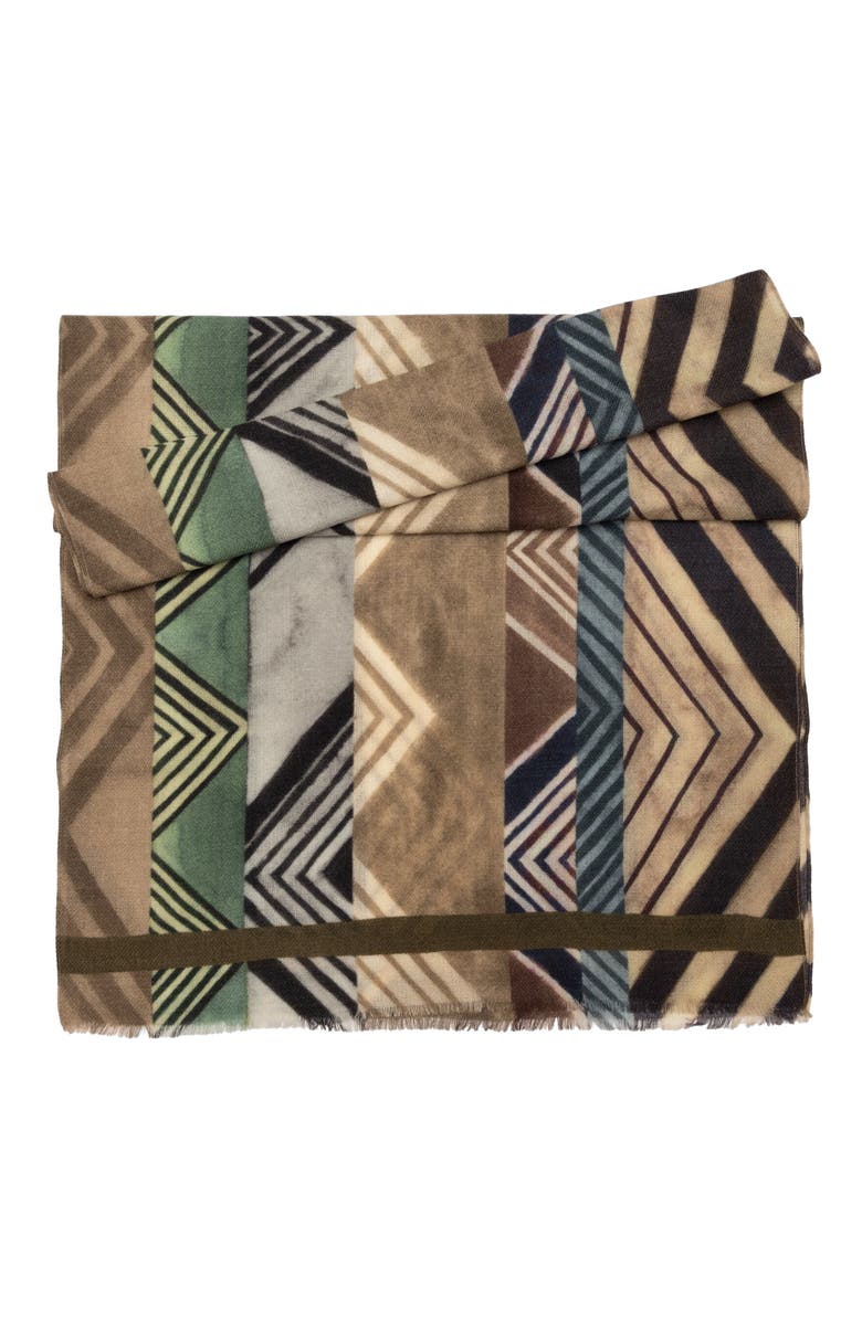 Elizabetta Corvara - Wool Scarf, Alternate, color, Tan