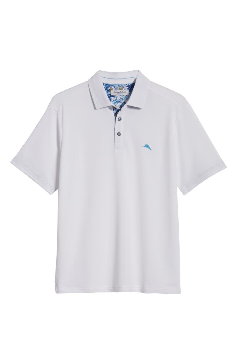 Tommy Bahama 5 O'Clock Tropic Short Sleeve Piqué Polo, Main, color, 