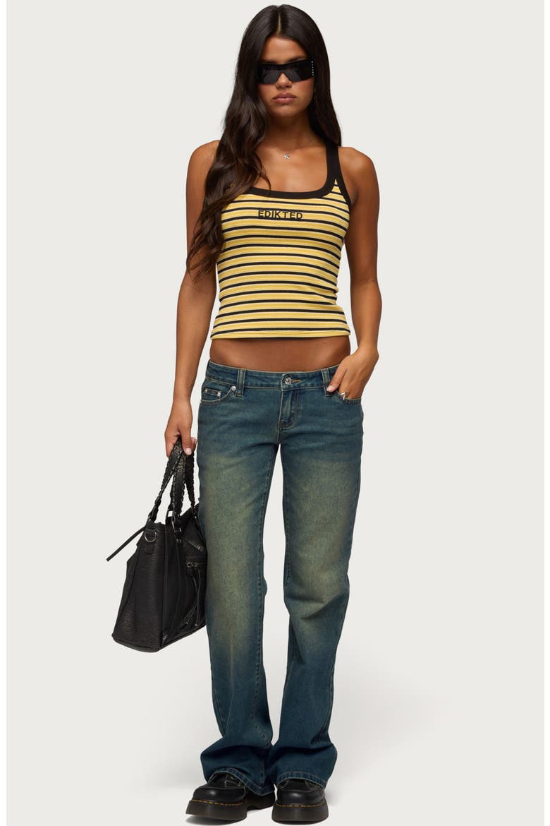 Moonie Low Rise Bootcut Jeans, Alternate, color, BLUE-WASHED