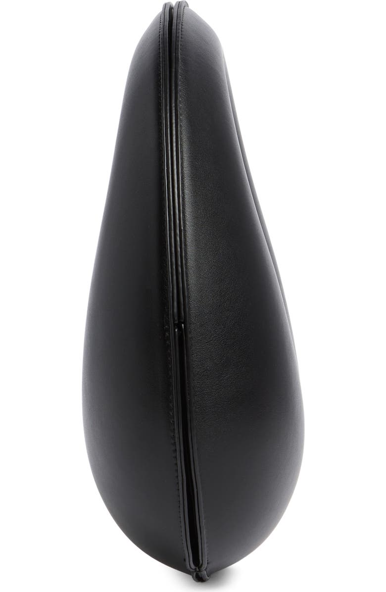 BCBG Circle Handle Molded Hobo Bag, Alternate, color, Black