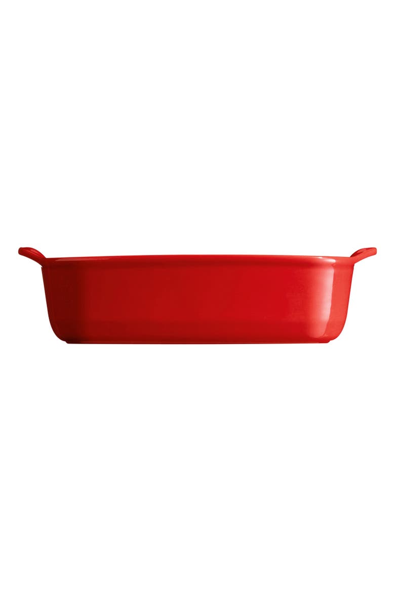 Individual Rectangle Baking Dish Ultime, 8.75" X 5.5", Alternate, color, Burgundy