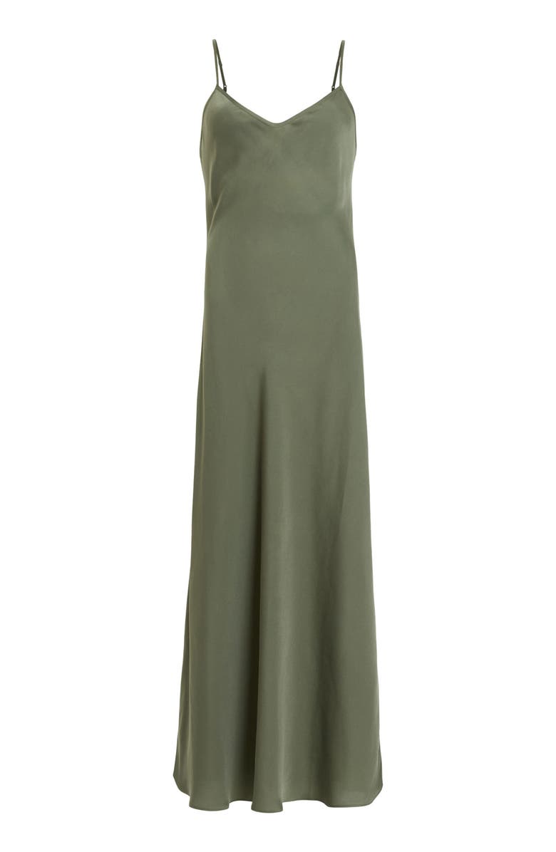 AllSaints Bryony Slipdress, Alternate, color, Forest Green
