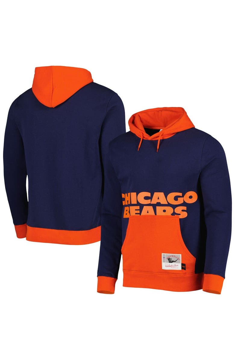 Mitchell & Ness Men's Mitchell & Ness Navy Chicago Bears Big Face 5.0 Pullover Hoodie, Main, color, Navy
