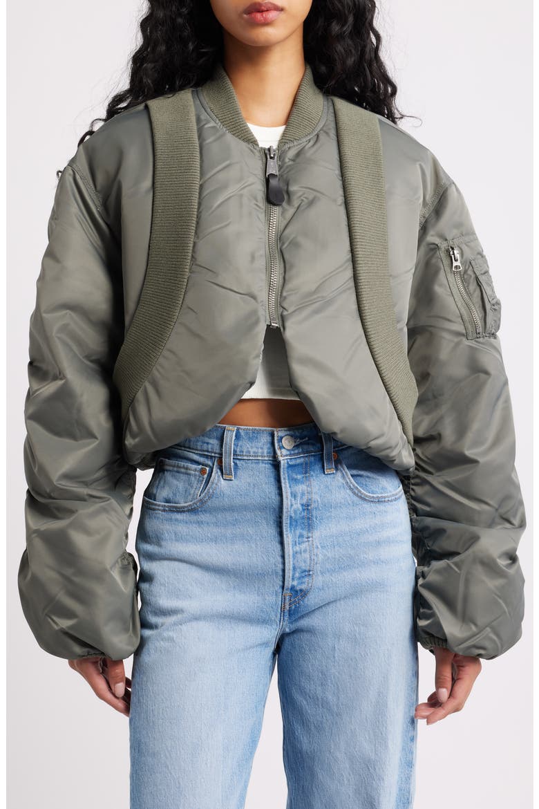 MA-1 Flight Jacket, Main, color, FIELD GRAY