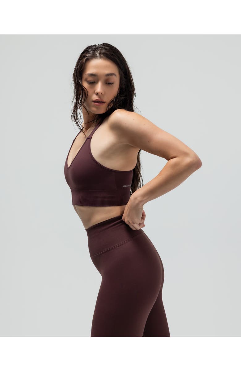 Reformer The Plunge Bra, Alternate, color, Maple