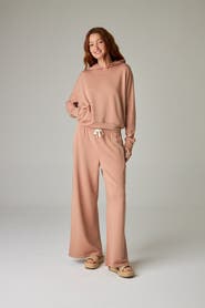 eavolu Baikal Eco-Luxe Fleece Wide-Leg Long Pant - Cloud-Soft Comfort