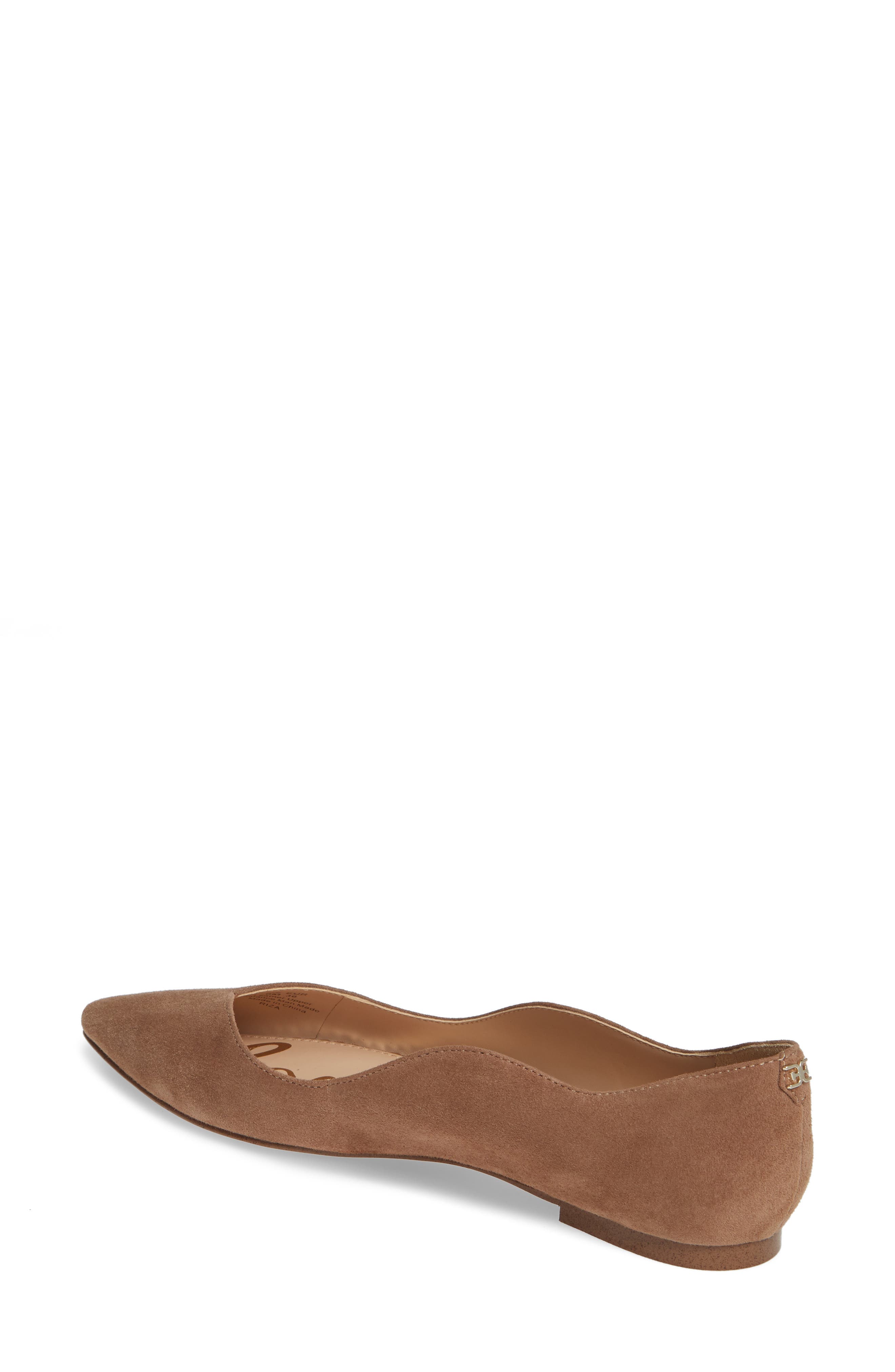 Riza Flat, Alternate, color, PRALINE SUEDE