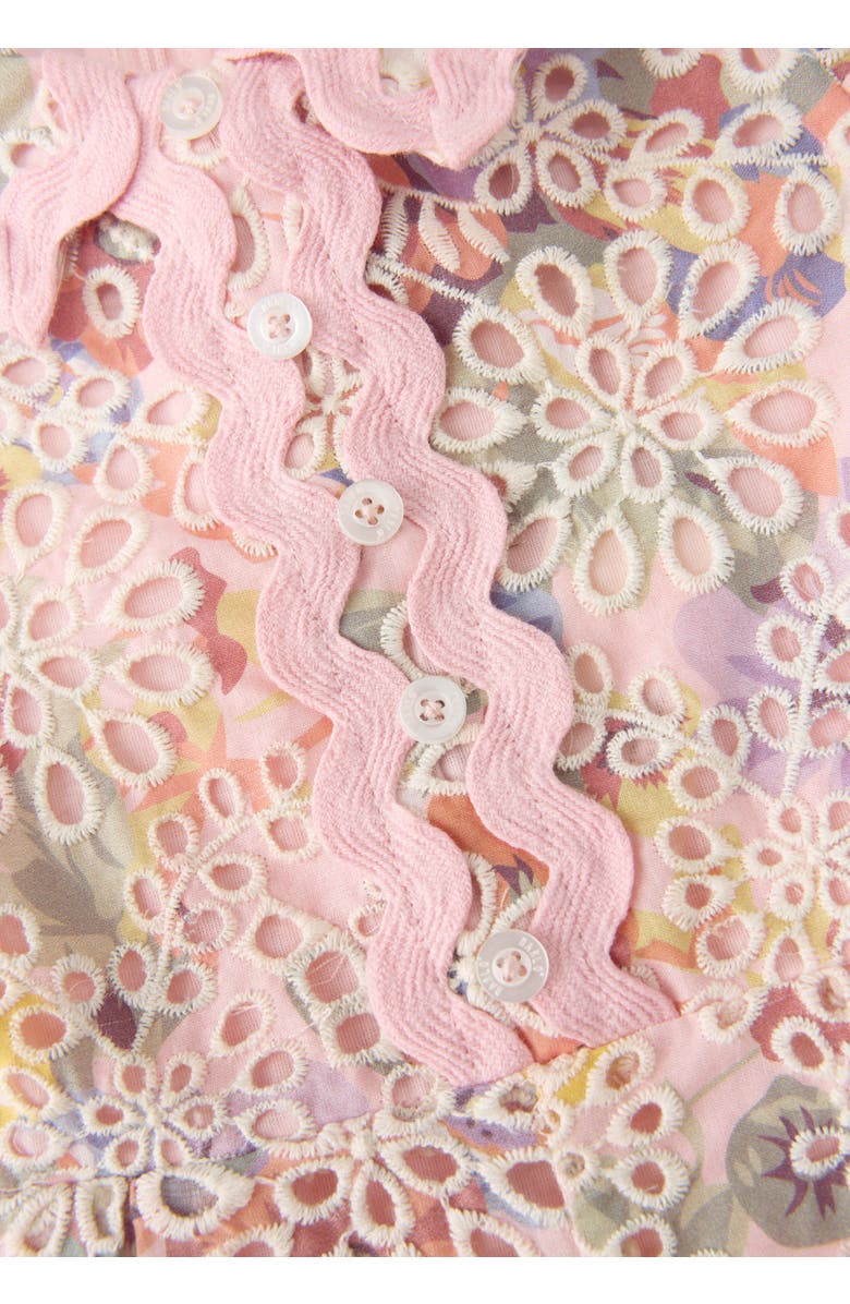 Marlo Kids Alanna Embroidered Romper, Alternate, color, Floral