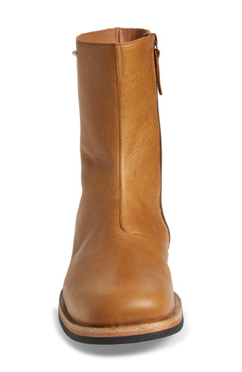 Our Legacy Tan Camion Boots In Burnt Sugar Leather