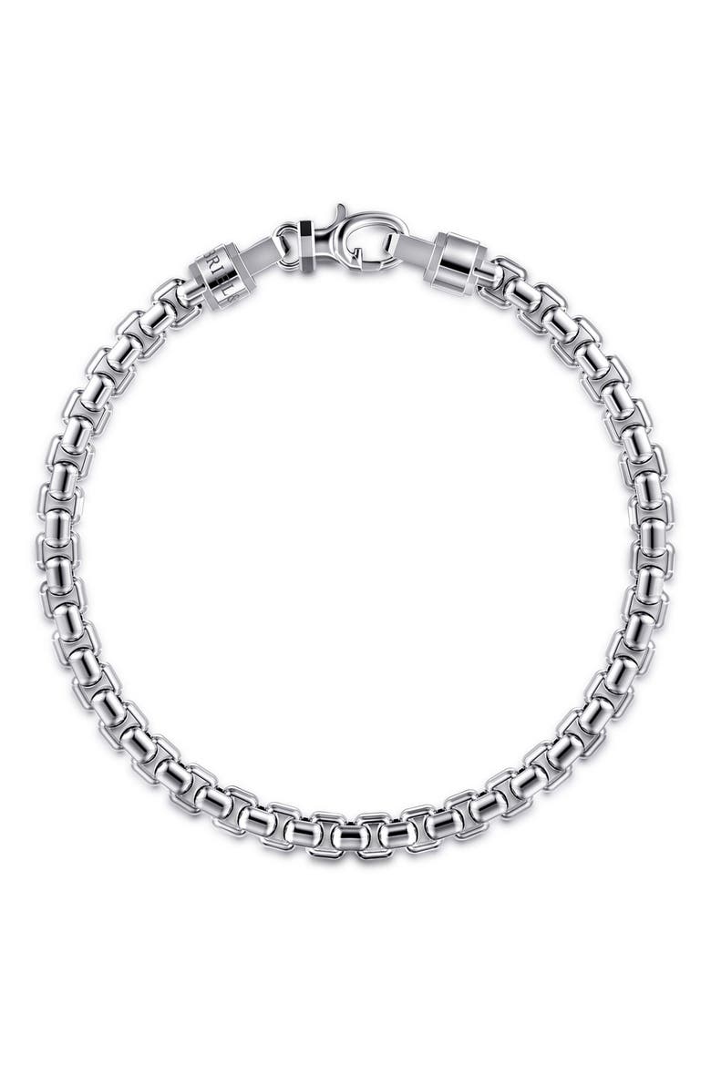 Men's Sterling Silver Chain Bracelet, Main, color, STERLING SILVER