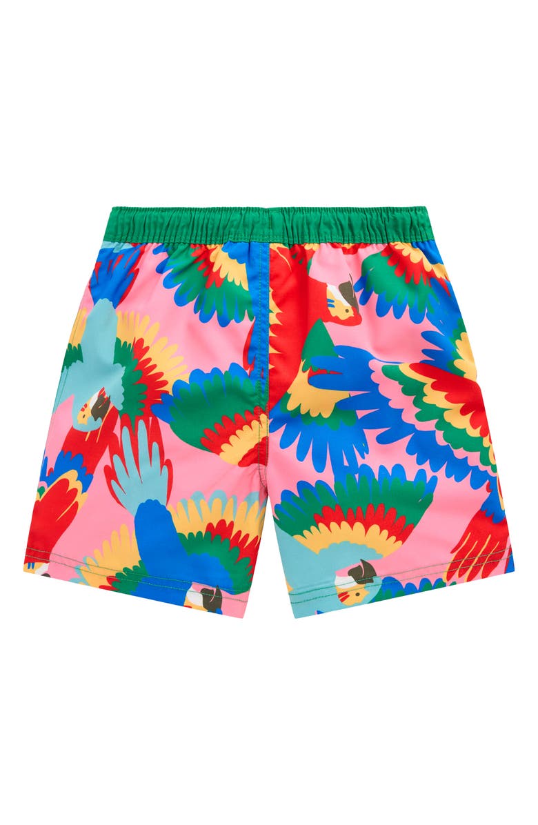 Mini Boden Kids' Print Swim Trunks, Alternate, color, 