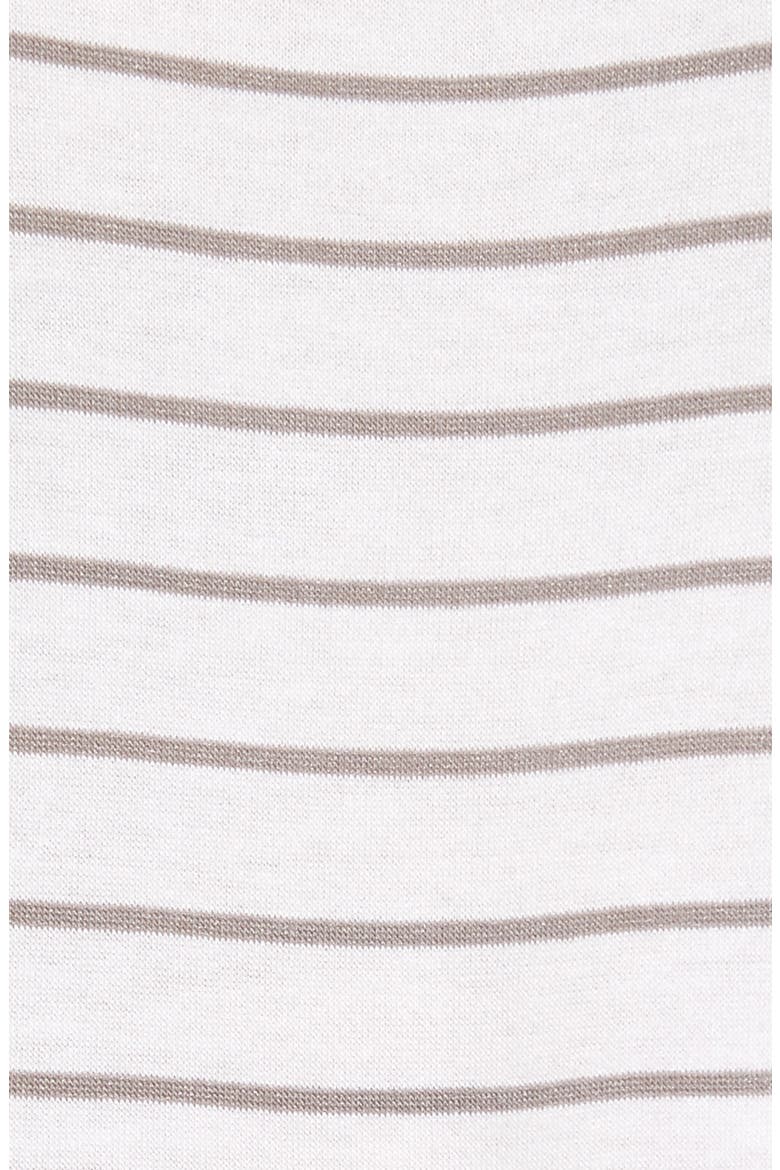 Remix Stripe Peplum Top, Alternate, color, WHITE TAWNY STRIPE