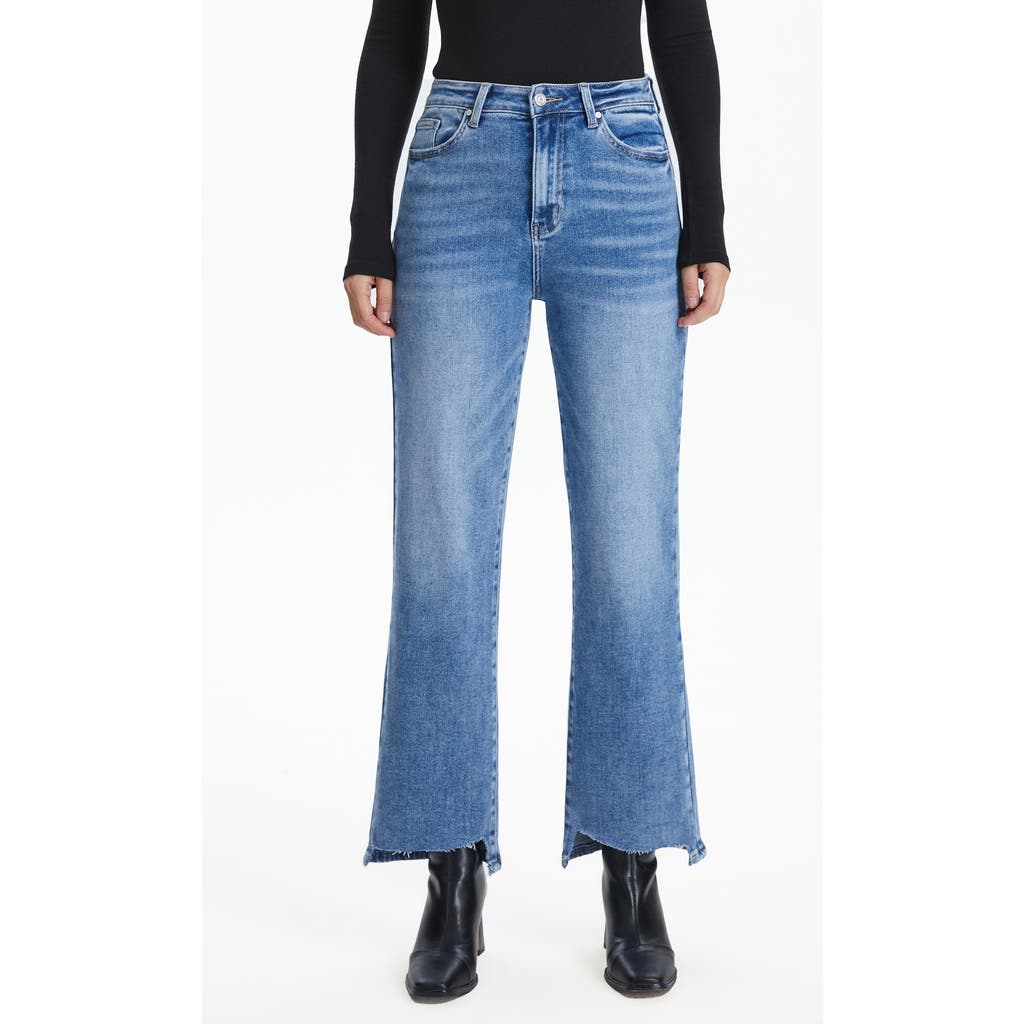 Bayeas Kristy High Waist Step Hem Ankle Straight Leg Jeans