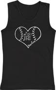 SOFT AS A GRAPE Youth Soft as a Grape Black Miami Marlins Cotton Tank Top