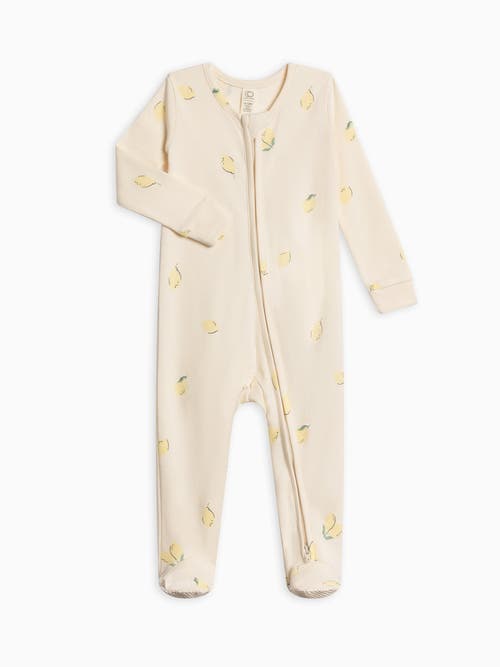 Colored Organics Organic Peyton Zipper Sleeper In Neutral