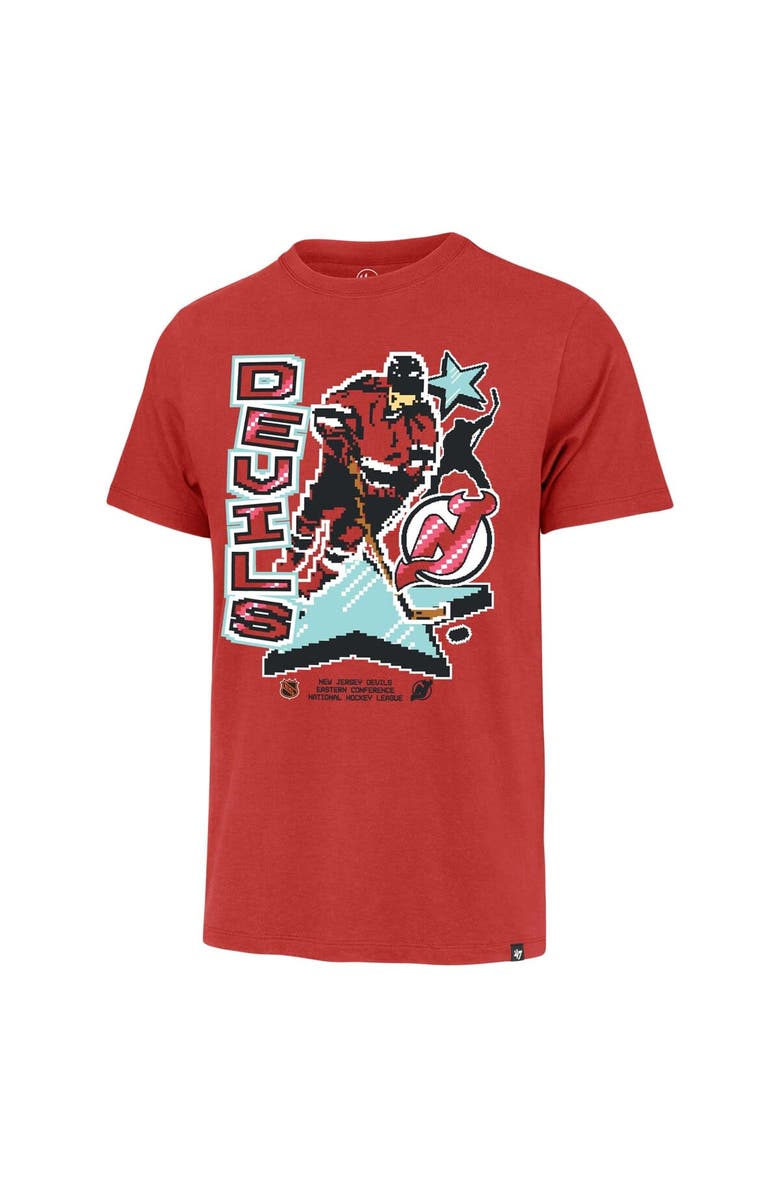 '47 Men's '47 Red New Jersey Devils Lamp Lighter Franklin T-Shirt, Alternate, color, Red