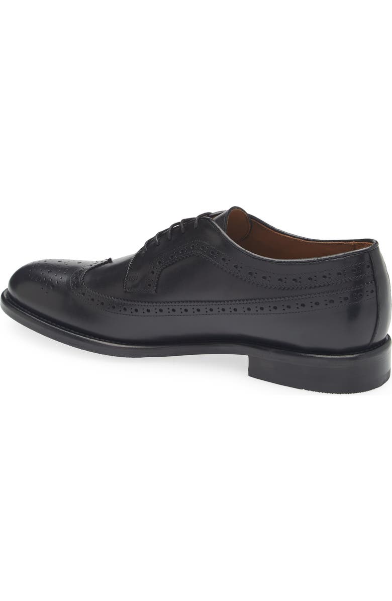 Nordstrom Barolo Wingtip Derby, Alternate, color, Black Leather