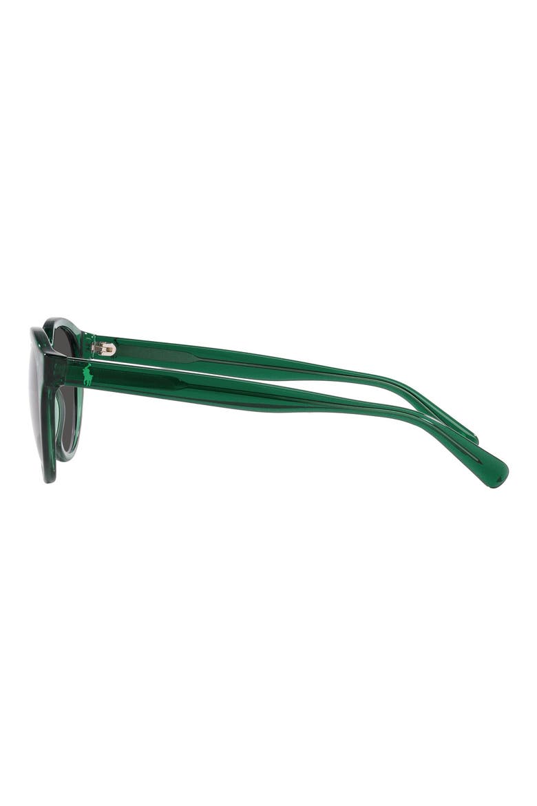 51mm Round Sunglasses, Alternate, color, GREEN