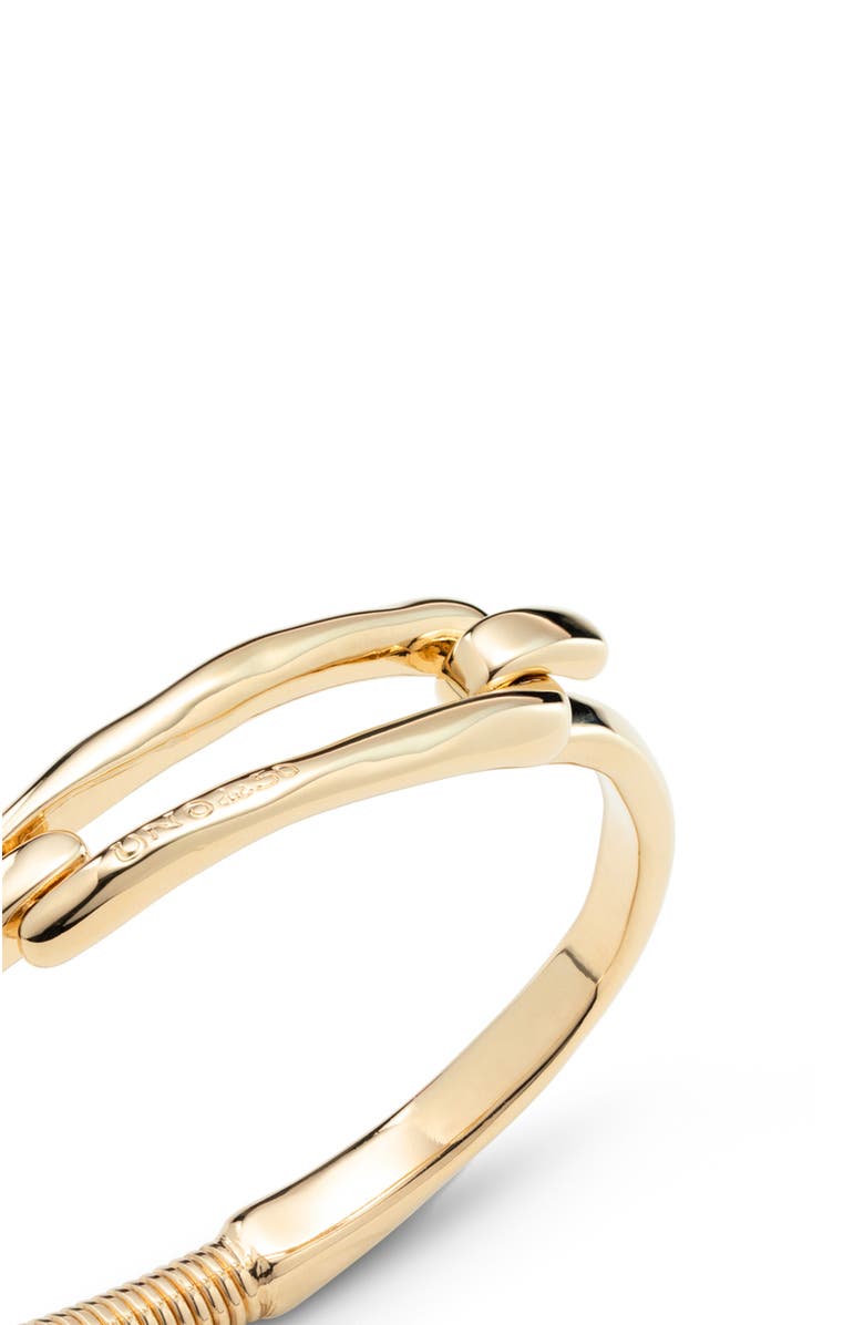 UNODE50 Anchor Buckle Bangle, Alternate, color, Gold