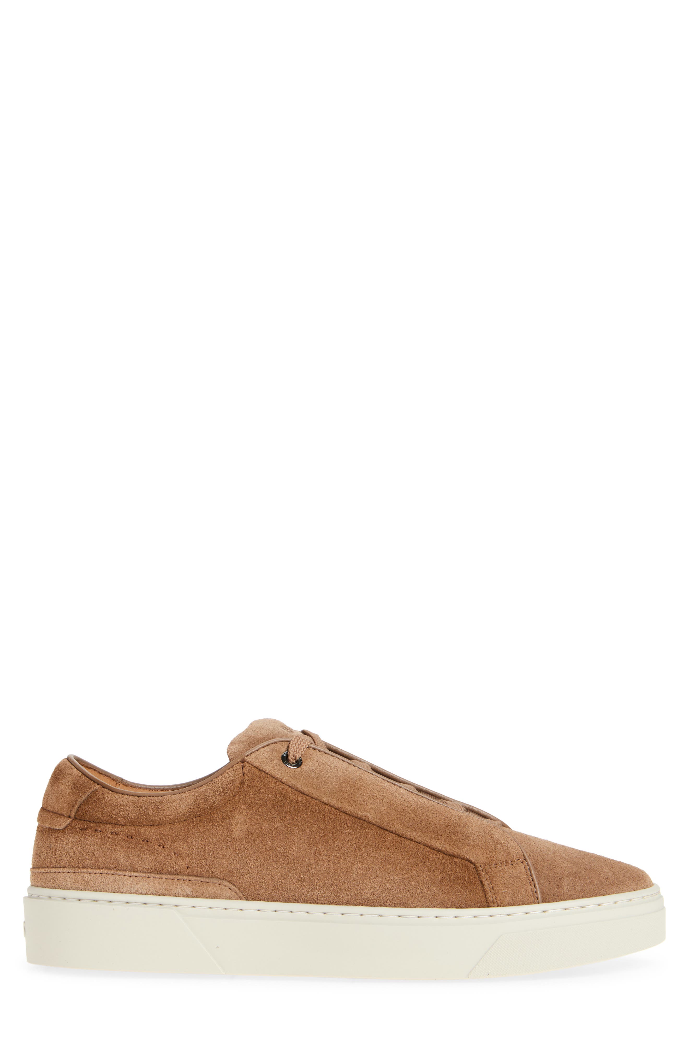 BOSS Gary Suede Sneaker, Alternate, color, Med Bge