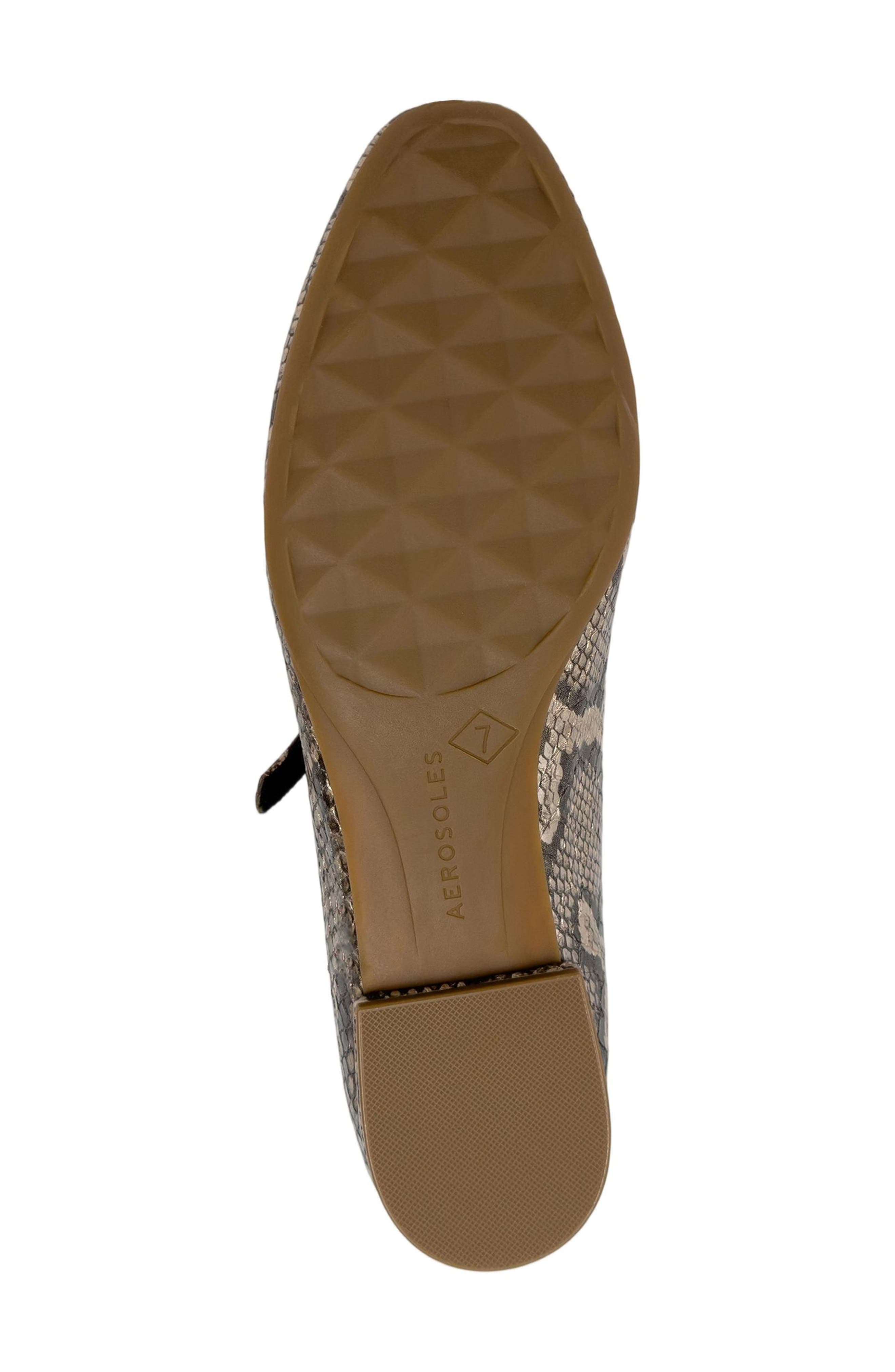 Annette Mary Jane Flat, Alternate, color, CHAMPAGNE METALLIC SNAKE PRINT