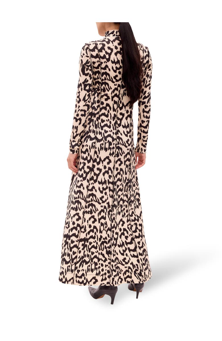 Ro&Zo Printed Jersey Maxi Dress, Alternate, color, Cream/Brown