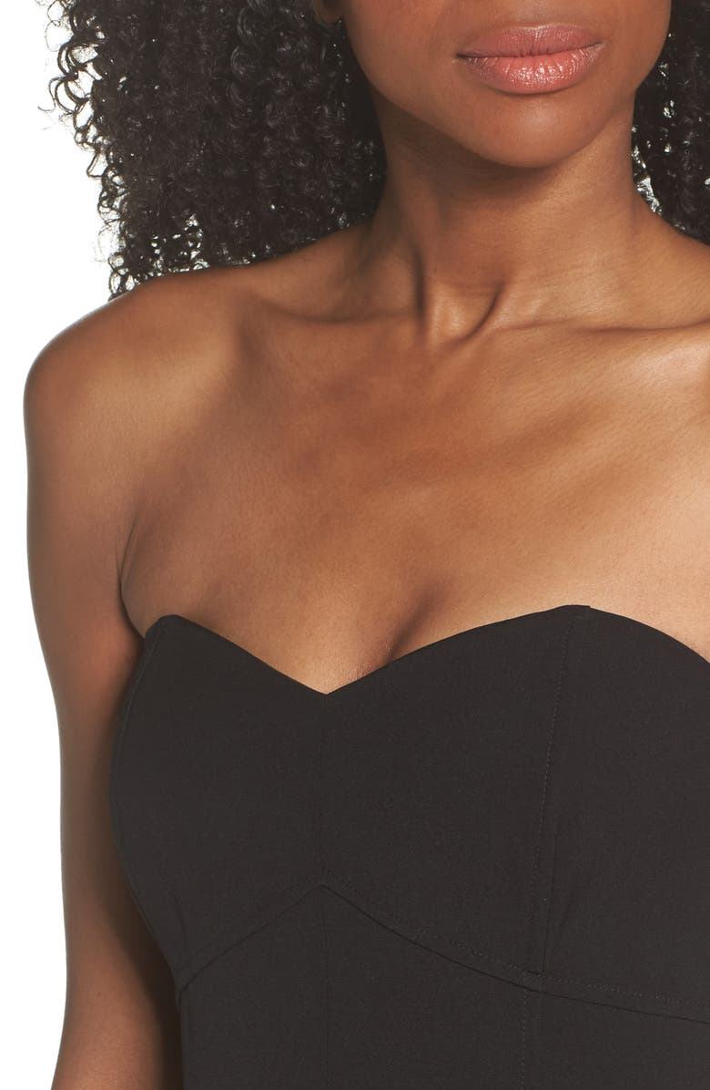 Adelyn Rae Strapless Slim Leg Jumpsuit, Alternate, color,