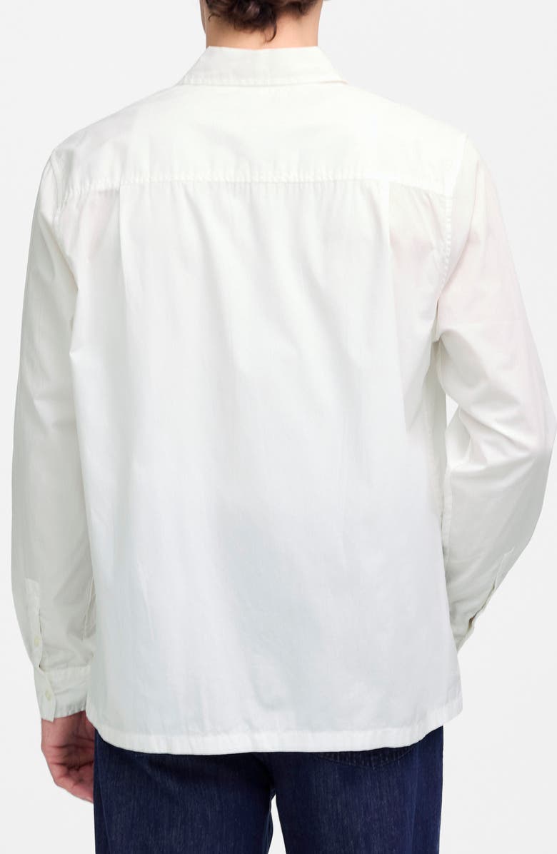 Madewell Straight Hem Button-Up Shirt, Alternate, color, White