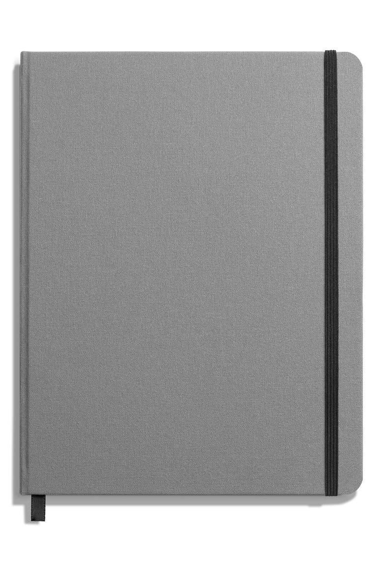 Large Hardcover Grid Journal, Main, color, STONE