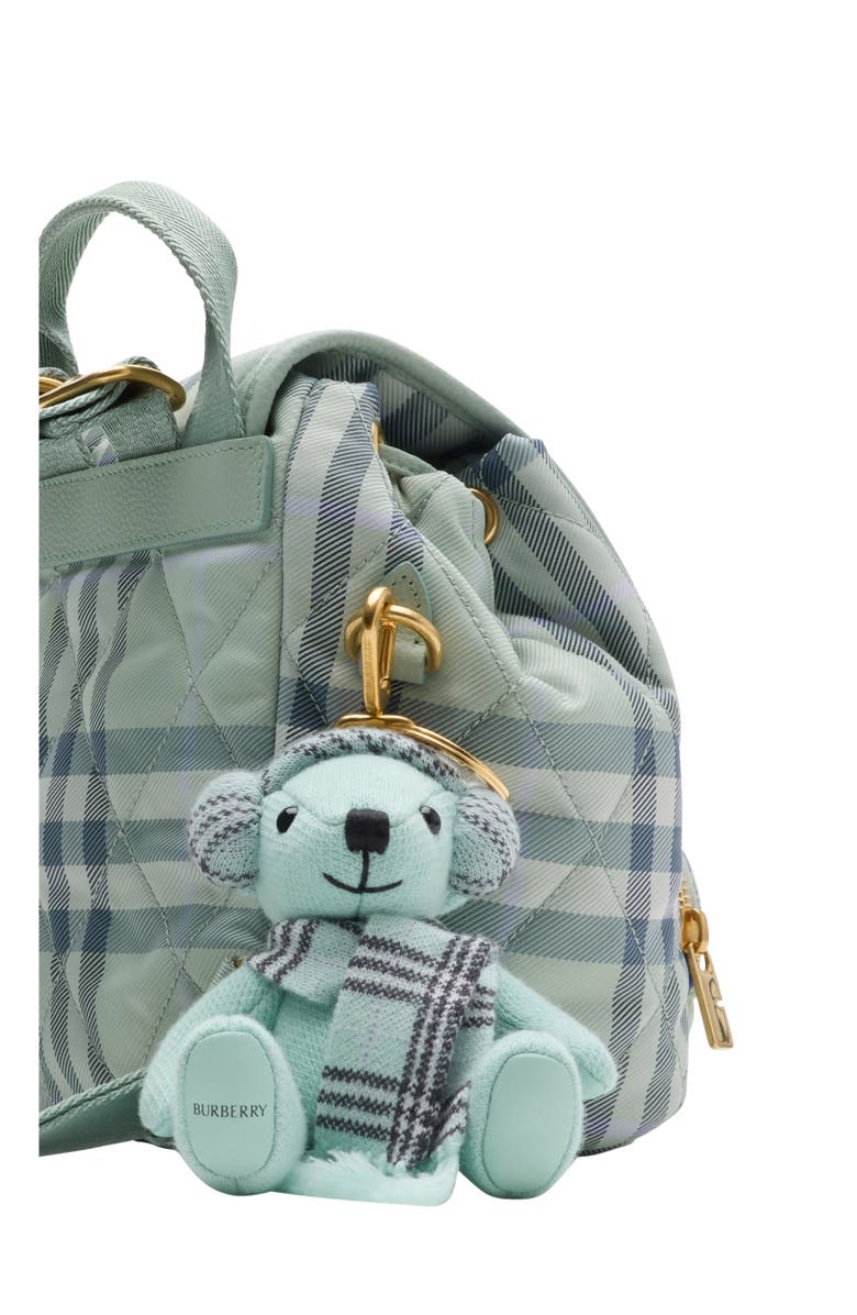 Burberry Thomas Bear Charm, Alternate, color, Seafoam Green