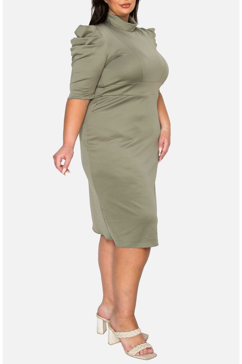 Astra Sheath Dress, Alternate, color, DARK SAGE