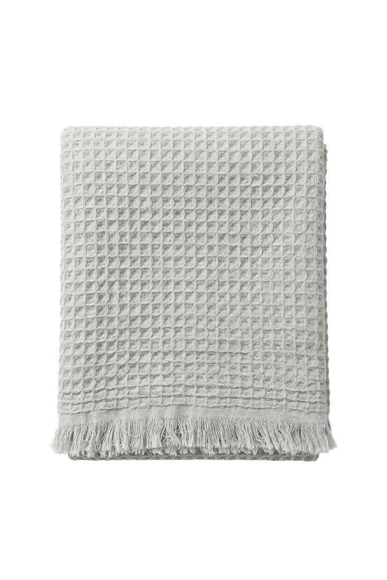 Turkish Cotton Waffle Throw, Main, color, Soft Grey