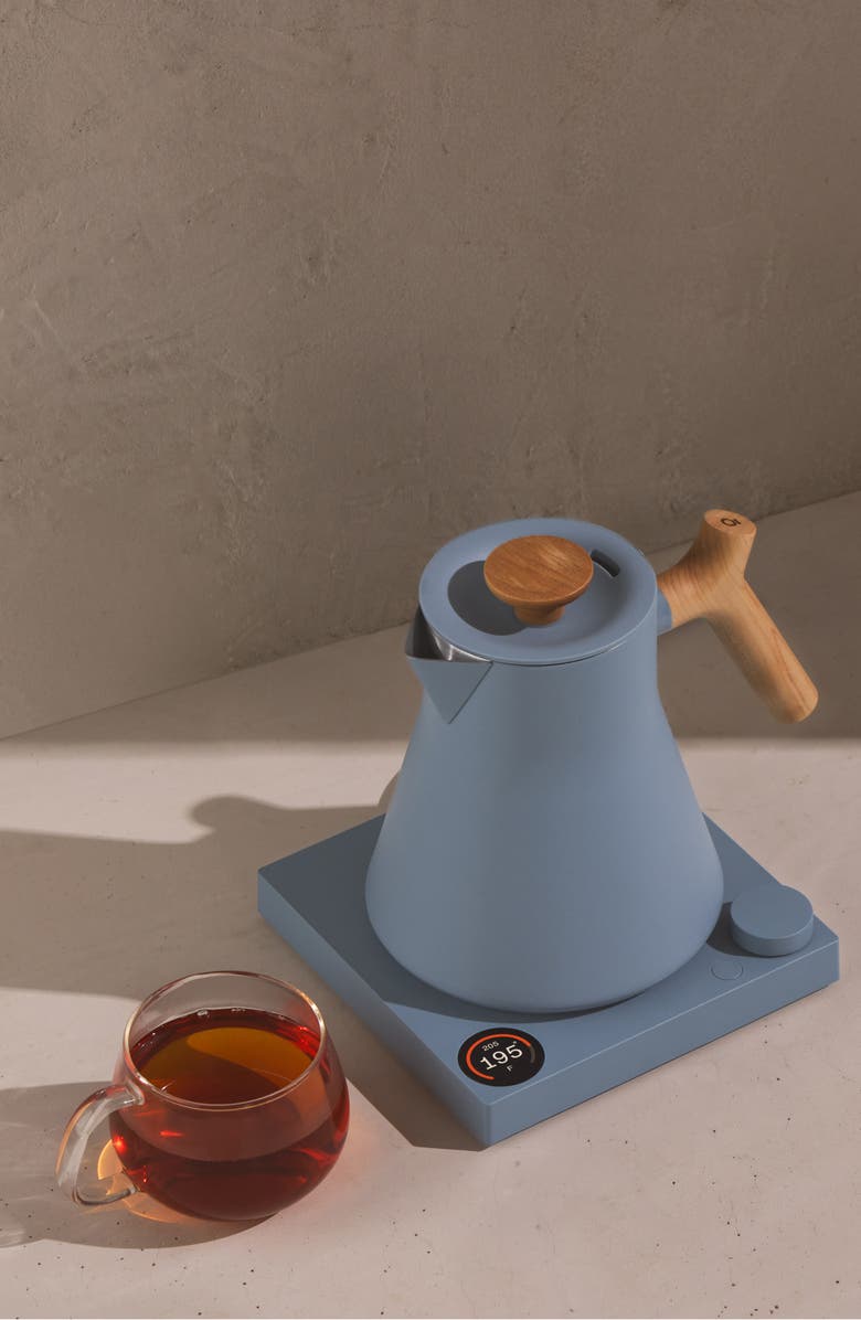 Fellow Corvo EKG Pro Electric Kettle, Alternate, color, Hazy Blue/Maple