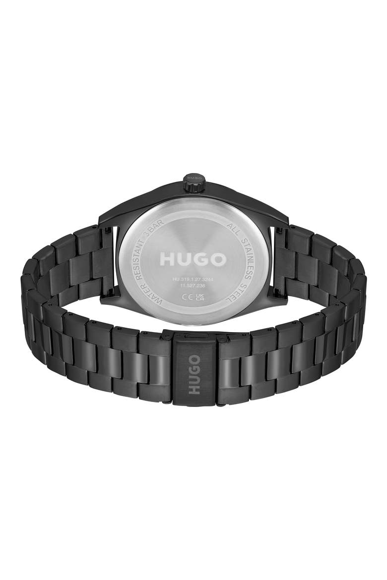 Make Bracelet Watch, 42mm, Alternate, color, BLACK DIAL