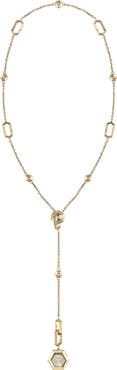 PHILIPP PLEIN $nake Hexagon Pendant Y-Necklace Watch, 28mm