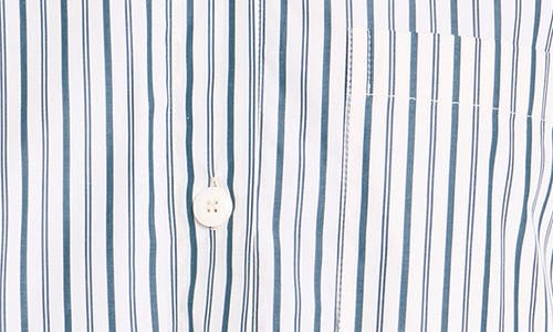 Twp Next Ex Stripe Crop Cotton Button-up Shirt In White